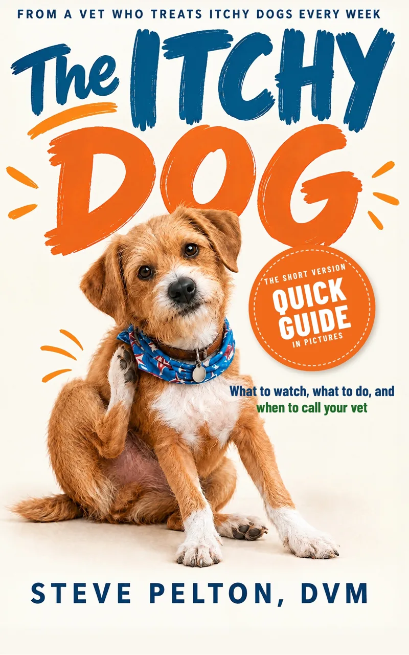 Cover of The Itchy Dog Quick Guide by Steve Pelton, DVM
